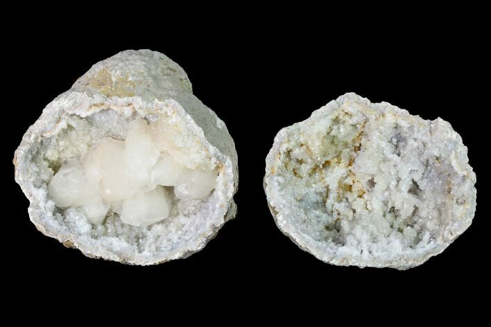 Keokuk Quartz Geode with Calcite Crystals - Iowa #144702